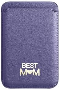 Best Mom Mother's Day Magnetic Card Holder Leather Wallet for iPhone 15/14/13/12 Series