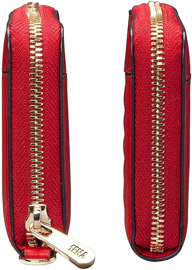Zip Around Multi-Compartment Purse Phone Quilted Wallet Case