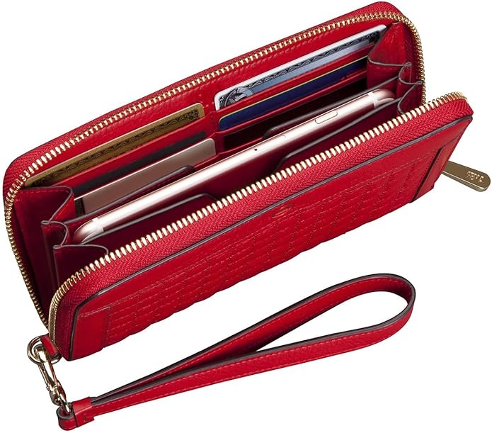 Zip Around Multi-Compartment Purse Phone Quilted Wallet case Compatible with iPhone 16 series
