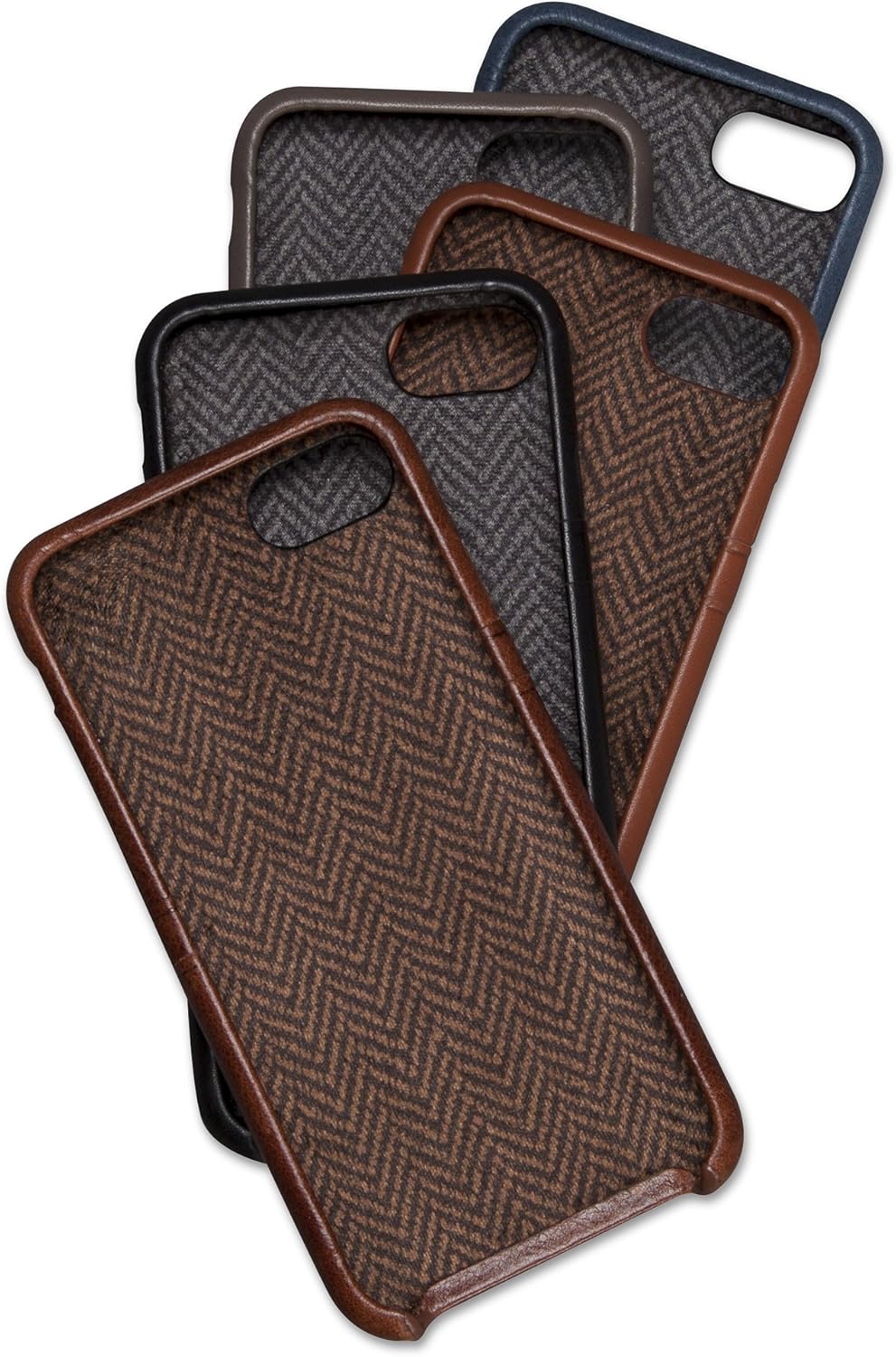 Sena Snap On Wallet Premium All Leather Wallet Drop Safe Snap On Case Iphone 8 Plus 7 Plus - Brown