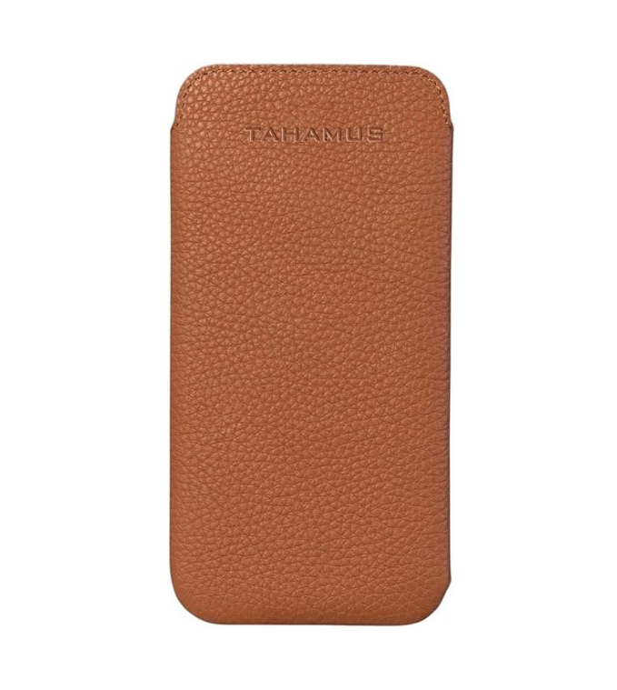 UltraSlim Leather Sleeve Case for iPhone 18 Pro and Pro Max, Pebbled Pouch Cover, Soft Lining, Scratch Protection