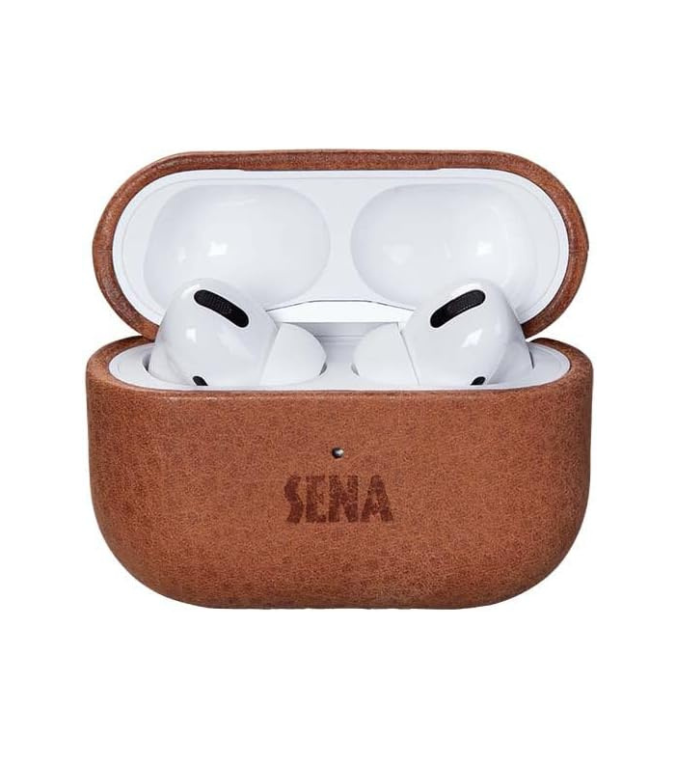 Sena AirPods Pro (2nd Gen) Case, Leather AirPods Pro Case Cover, Front LED Visible, Wireless Charging