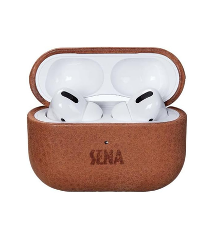 Sena AirPods Pro (2nd Gen) Case, Leather AirPods Pro Case Cover, Front LED Visible, Wireless Charging