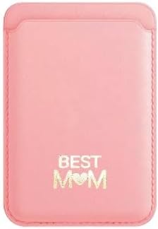 Best Mom Mother's Day Magnetic Card Holder Leather Wallet for iPhone 15/14/13/12 Series