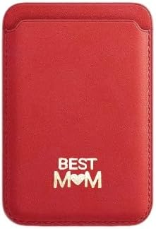 Best Mom Mother's Day Magnetic Card Holder Leather Wallet for iPhone 15/14/13/12 Series