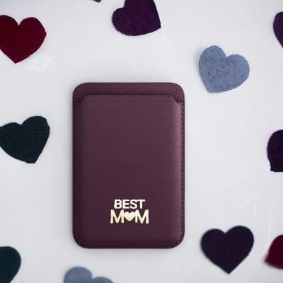 Best Mom Mother's Day Magnetic Card Holder Leather Wallet for iPhone 15/14/13/12 Series