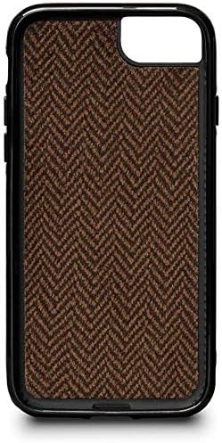 SENA Lugano Wallet, Genuine Leather Drop Safe Protection Card Holder Case for New iPhone SE 3 (2022) / 2020 / iPhone 8 / iPhone 7, Cognac