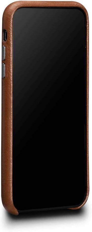 Deen Leatherskin Snap On Case iPhone XR - Wireless Charging Compatible - Saddle