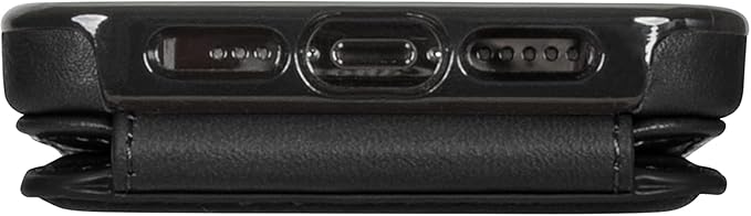 SENA Wallet Skin, Durable Quality Leather Bifold Card Slots Wallet Case for iPhone (Black, iPhone 13 Pro Max)