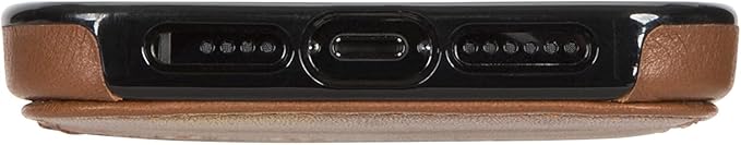 SENA Lugano Wallet Leather Case for iPhone 13 Pro Max (Toffee) Brown