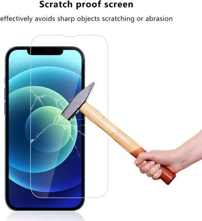 2 Pack Clear Screen Protector + 2 Pack Camera Lens Protector Case Friendly Tempered Glass Film for iPhone 16, 16 Pro Max