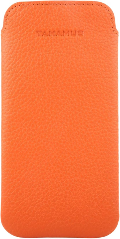 UltraSlim Leather Sleeve Case, Pebbled Pouch Cover, Soft Lining, Scratch Protection – Fits iPhone 17 ,17 Air, 17 Pro