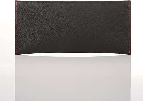 Genuine Leather Envelope Wallet with Magnetic Closure - Premium Phone Pouch for iPhone & Most Smartphones (Up to 6.9"), Checkbook Cover & Cash Organizer, Minimalist Travel Wallet