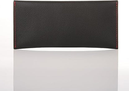 Genuine Leather Envelope Wallet with Magnetic Closure - Premium Phone Pouch for iPhone & Most Smartphones (Up to 6.9"), Checkbook Cover & Cash Organizer, Minimalist Travel Wallet