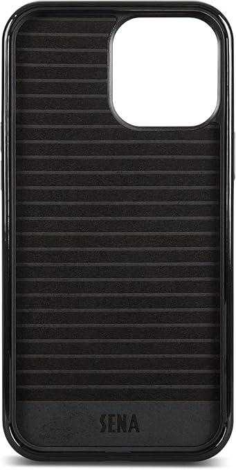SENA Lugano Wallet Leather Case for iPhone 13 Pro Max (Black)