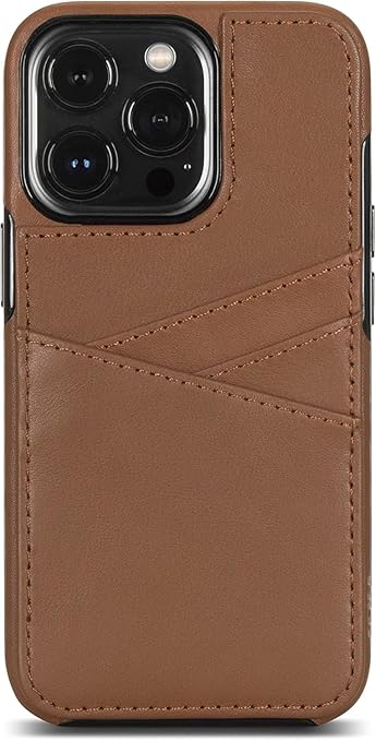 SENA Lugano Wallet Leather Case for iPhone 13 Pro Max (Toffee) Brown