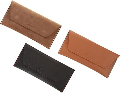 Genuine Leather Envelope Wallet with Magnetic Closure - Premium Phone Pouch for iPhone & Most Smartphones (Up to 6.9"), Checkbook Cover & Cash Organizer, Minimalist Travel Wallet