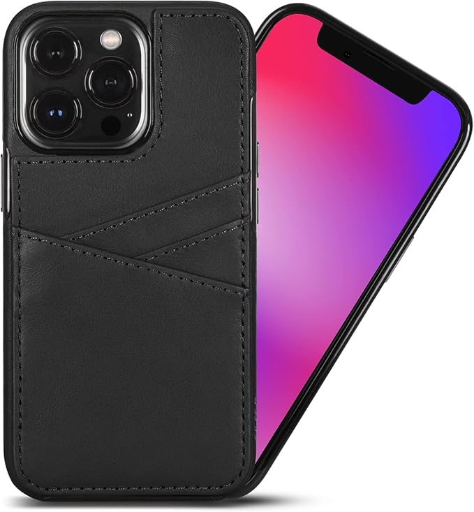 SENA Lugano Wallet Leather Case for iPhone 13 Pro Max (Black)