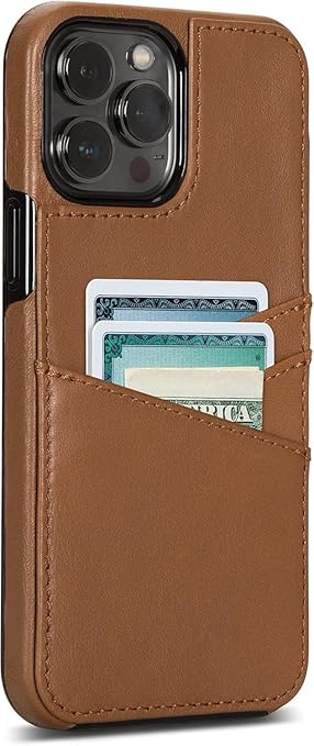 SENA Lugano Wallet Leather Case for iPhone 13 Pro Max (Toffee) Brown