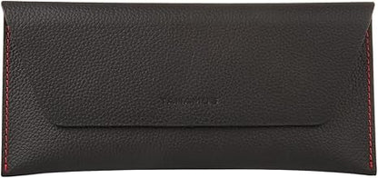 Genuine Leather Envelope Wallet with Magnetic Closure - Premium Phone Pouch for iPhone & Most Smartphones (Up to 6.9"), Checkbook Cover & Cash Organizer, Minimalist Travel Wallet