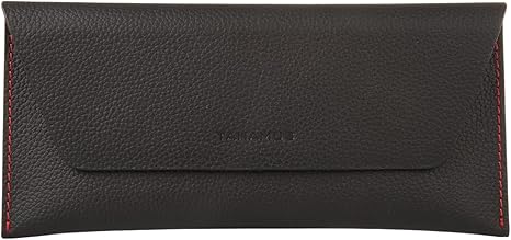 Genuine Leather Envelope Wallet with Magnetic Closure - Premium Phone Pouch for iPhone & Most Smartphones (Up to 6.9"), Checkbook Cover & Cash Organizer, Minimalist Travel Wallet