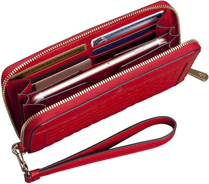 Zip Around Multi-Compartment Purse Phone Quilted Wallet case Compatible with iPhone 17 series