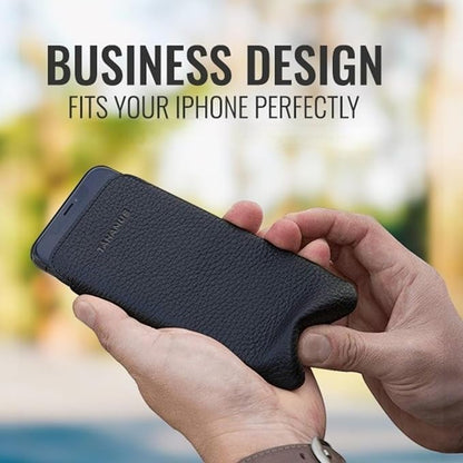 UltraSlim Classic Slim Fit Soft Leather Sleeve Case, Compatible with iPhone 11 / iPhone XR (Black, 11/XR)
