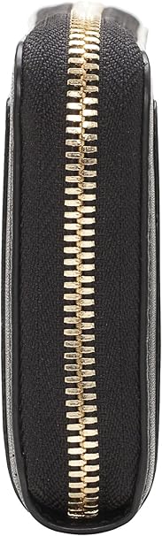Ellie Zip Around Universal Genuine Leather Purse Wallet Phone Case iPhone 17/17 Pro/17e (Black)