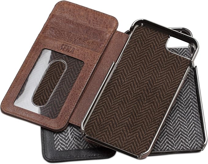 Sena Heritage Wallet Book, Leather Wallet Book Case for 7 8 - Cognac