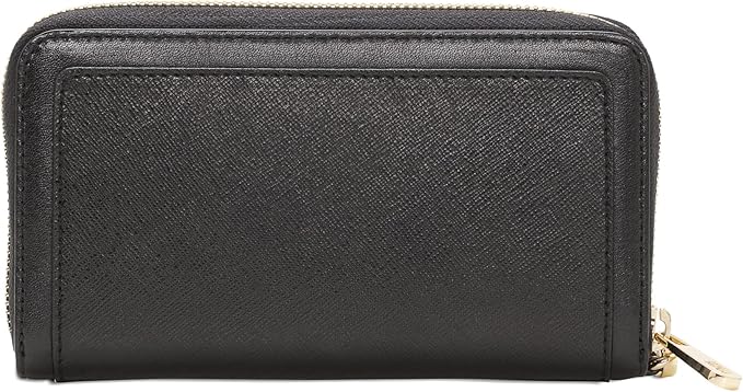 Ellie Zip Around Universal Genuine Leather Purse Wallet Phone Case iPhone 17/17 Pro/17e (Black)