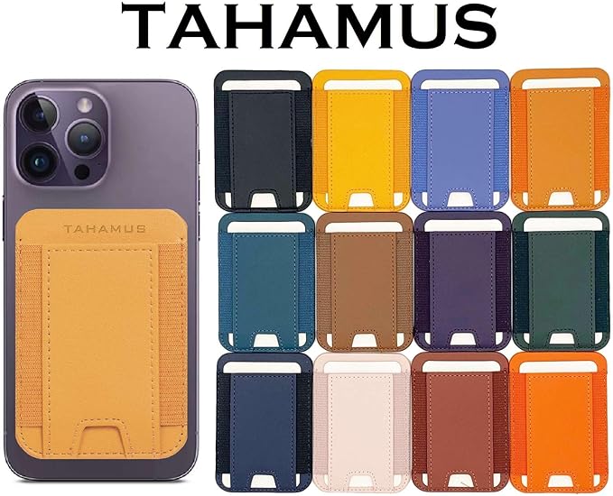 Strong Magnetic Wallet Leather Card Holder Hold 1 to 7 Cards