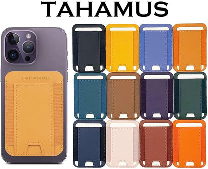 Strong Magnetic Wallet Leather Card Holder Hold 1 to 7 Cards