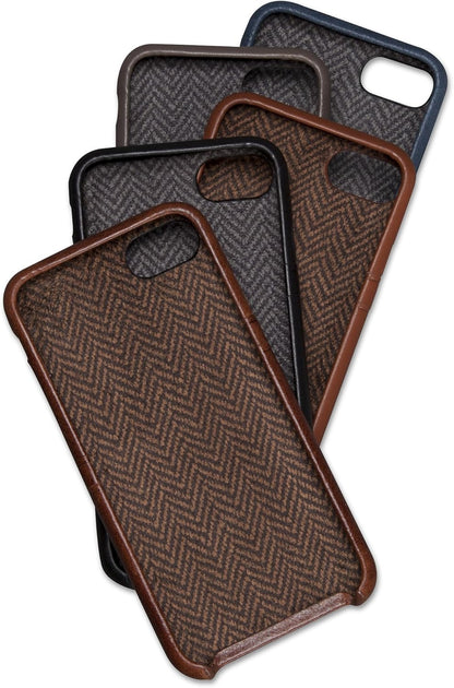 Sena Snap On Wallet Premium All Leather Wallet Drop Safe Snap On Case Iphone 8 Plus 7 Plus - Brown