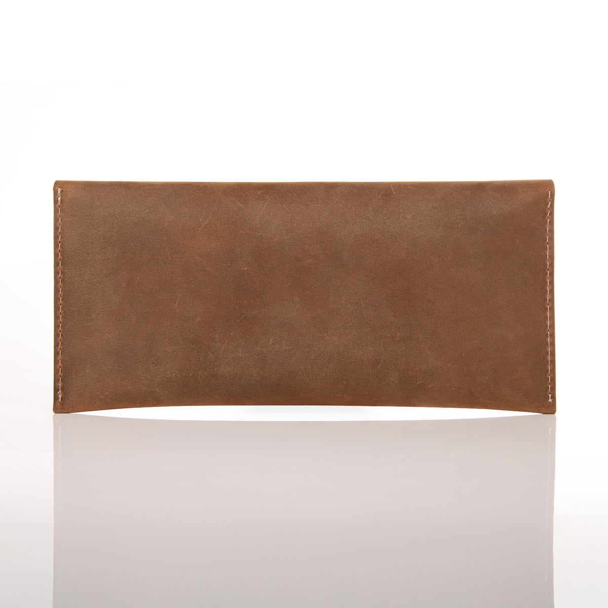Genuine Leather Envelope Wallet with Magnetic Closure - Premium Phone Pouch for iPhone & Most Smartphones (Up to 6.9")