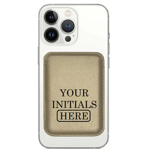 Personalized Custom Strong Magnetic Wallet Leather Magnet Holder Hold 1 to 7 Cards for iPhone 15 14 13 12 Pro/Pro Max/Plus