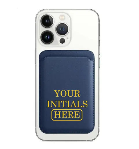 Personalized Custom Strong Magnetic Wallet Leather Magnet Holder Hold 1 to 7 Cards for iPhone 15 14 13 12 Pro/Pro Max/Plus