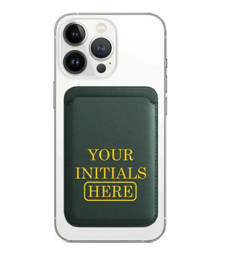 Personalized Custom Strong Magnetic Wallet Leather Magnet Holder Hold 1 to 7 Cards for iPhone 15 14 13 12 Pro/Pro Max/Plus