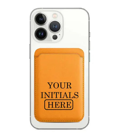 Personalized Custom Strong Magnetic Wallet Leather Magnet Holder Hold 1 to 7 Cards for iPhone 15 14 13 12 Pro/Pro Max/Plus