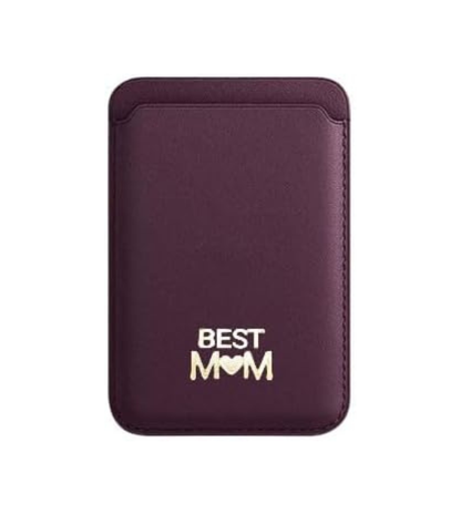 Best Mom Mother's Day Magnetic Card Holder Leather Wallet for iPhone 15/14/13/12 Series