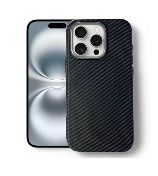 Magnetic for iPhone 16 Pro, 16 Pro Max, Carbon Fiber Design Texture Case - [Compatible with MagSafe] - Slim, Shockproof, Durable, Wireless Charging Cover, (6.3'', 6.9'')
