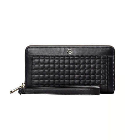 Zip Around Multi-Compartment Purse Phone Quilted Wallet Case