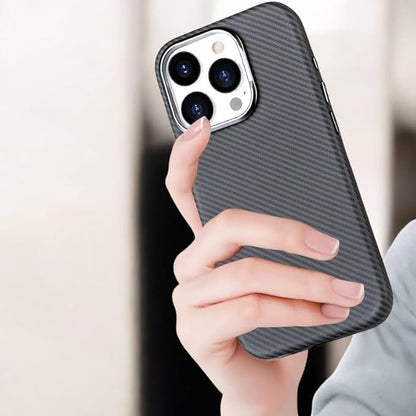 Magnetic for iPhone 16 Pro, 16 Pro Max, Carbon Fiber Design Texture Case - [Compatible with MagSafe] - Slim, Shockproof, Durable, Wireless Charging Cover, (6.3'', 6.9'')