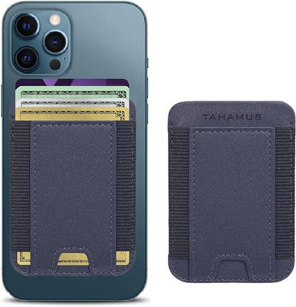 Strong Magnetic Wallet Leather Card Holder Hold 1 to 7 Cards