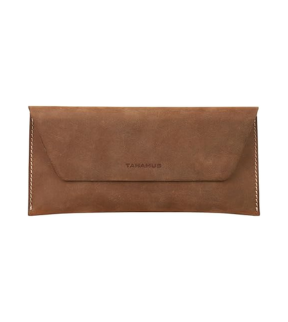 Genuine Leather Envelope Wallet with Magnetic Closure - Premium Phone Pouch for iPhone & Most Smartphones (Up to 6.9"), Checkbook Cover & Cash Organizer, Minimalist Travel Wallet