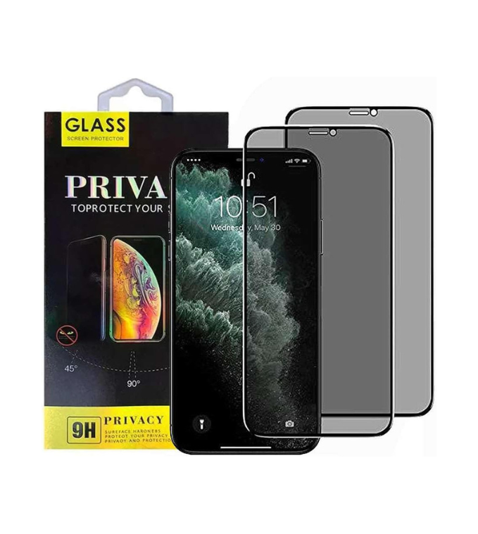 2 Pack, Privacy Screen Protector, Full Coverage Anti-Spy Tempered Glass Film Compatible with Multiple iPhone Models