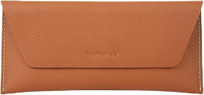 Genuine Leather Envelope Wallet with Magnetic Closure - Premium Phone Pouch for iPhone & Most Smartphones (Up to 6.9"), Checkbook Cover & Cash Organizer, Minimalist Travel Wallet