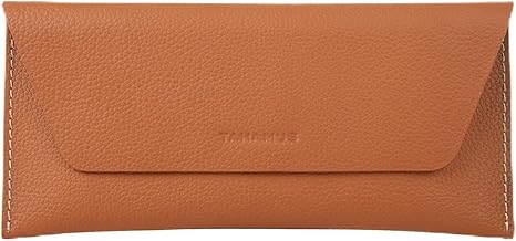 Genuine Leather Envelope Wallet with Magnetic Closure - Premium Phone Pouch for iPhone & Most Smartphones (Up to 6.9"), Checkbook Cover & Cash Organizer, Minimalist Travel Wallet