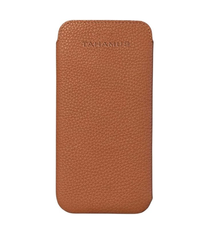 UltraSlim Leather Sleeve Case for iPhone 18 Pro and Pro Max - Tan
