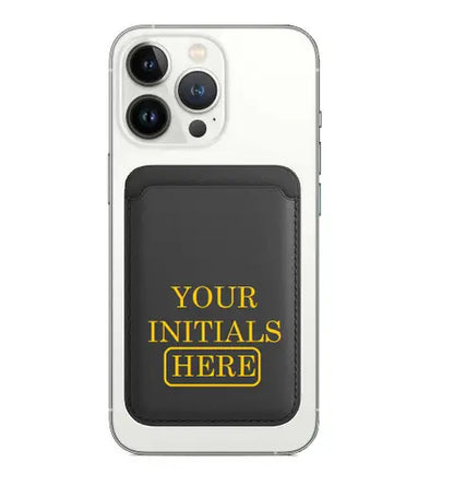 Personalized Custom Strong Magnetic Wallet Leather Magnet Holder Hold 1 to 7 Cards for iPhone 15 14 13 12 Pro/Pro Max/Plus